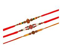 Tuelip Set of 3 Rakhi for Brother Raksha Bandhan Handmade Bracelet