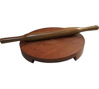 Tuelip Wooden Chakla Belan Rolling Pin, Chapati Maker for Kitchen (Belan)