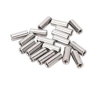 Tuerca de conector redonda M6x1 0 10 L25 mm Tuercas de acoplamiento de varilla roscada de acero inoxidable Juego de 20 piezas para mejoras del hogar y mantenimiento mecánico