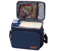 TuErcao Small Soft Ice Chest, 18 Can Cooler for Men Work Camping Beach Travel, Leakproof Portable Lightweight Collapsible Cooler with Shoulder Strap, Insulated CoolerBag for Road Trip Car, Blue