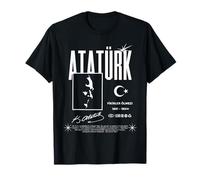 Türk Atatürk Fikirler Ölmez Portrait Turkish Flag T-Shirt