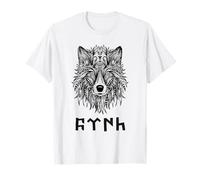 Türk Quote with Göktürk Letters & Köktürk Bozkurt Head T-Shirt