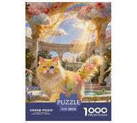 Türkiye Angora Cat 1000-Piece Jigsaw Puzzle for Adults Challenging Puzzles Fun, Challenging & Brainteasing Games for Adults And Kids Age 12 Years Up Home Decoration Puzzle 38x26cm/1000pcs