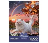 Türkiye Angora Cat 1000-Piece Jigsaws Puzzles for Adult Challenging Puzzle Games Fun, Challenging & Brainteasing Games for Adults And Kids Age 12 Years Up Decoration Puzzle 70x50cm/1000pcs