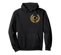 Türkiye coat of arms - Turkish Flag Pullover Hoodie
