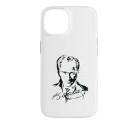 Türkiye Founder Atatürk Portrait with Signature Case for iPhone 14