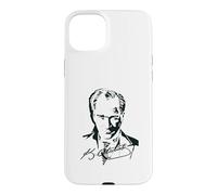 Türkiye Founder Atatürk Portrait with Signature Case for iPhone 15 Plus