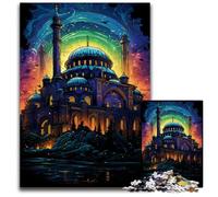Türkiye Hagia Sophia 1000 Piece Jigsaw Puzzle Wooden Jigsaw Puzzles for Adults for Travel Lovers & Couples Challenging Toy 1000 PCS(75x50cm)