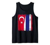 Türkyie Thailand Half Flag Turkey Thai Roots Tank Top