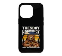 Tuesday Hammock Earned After Every Single Shift Bear Case for iPhone 13 Pro