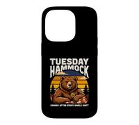 Tuesday Hammock Earned After Every Single Shift Bear Case for iPhone 14 Pro