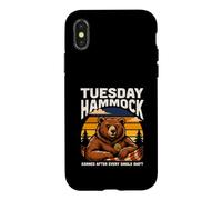 Tuesday Hammock Earned After Every Single Shift Bear Case for iPhone X/XS