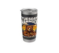 Tuesday Hammock Earned After Every Single Shift Bear Stainless Steel Insulated Tumbler