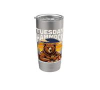 Tuesday Hammock Earned After Every Single Shift Bear Stainless Steel Insulated Tumbler