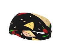 Tuesday Party Print Fashion Elastic Sports Headband Unisex High Absorption Sweat Band Hair Band For Running, Fitness, Tennis & Outdoor Activities