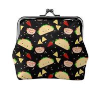 Tuesday Party Printing Coin Purse, Lightweight Minimalist Wallet For Music Festivals And Concerts, Black, One Size, Art Deco