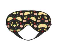 Tuesday Party Printing Double-Sided Design Sleep Aid, Soft Eye Mask for Sleep,Yoga,Adjustable Strap, Blocks Light