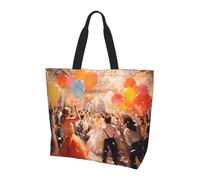 Tuesday Party Shoulder Bag,Large Capacity Reusable Grocery Shopping Bag,Women'S Ultra-Light Handbag Tote Travel