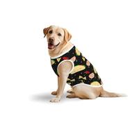 Tuesday Party Soft Cotton T-Shirt Vest for Large Dogs, Print Pet Clothes Breathable Pet Pullover Tee Sleeveless Sweatshirt (3xl-5xl)