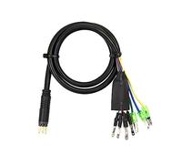 Tuesoa 1 PCS 60Cm E-Bike 9Pin Motor Convert Extension Cable Cord Front Rear Wheel Hub Motors Black