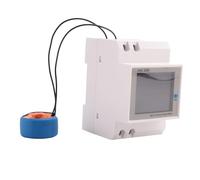 Tuesoa 1 PCS Digital Single Phase AC 40-300V 100A Din Rail 6 in 1 Voltmeter Ammeter Watt Kwh Frequency Meter 110V (External CT)