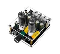 Tuesoa 1 Piece 6K4 Tube Preamplifier Amplifiers HiFi Tube Preamp Bile Buffer Auido Amp Speaker Sound Amplifier As Shown Metal Home Theater DC12-16V