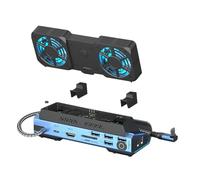 Tuesoa 10-in-1 Type-C Game Docking Station for Steam DeckROG Ally/Switch M.2 PCie Nvme Hard Disk Box,USB C HUB 4K60HZ Dual Fan