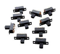Tuesoa 10 Pcs 6 Pins 2 Positions DPDT On/On Mini Slide Switch