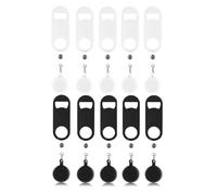 Tuesoa 10 Pcs Retractable Flat Bottle Opener, Mini Bar Key,Beer Bottle Opener Bartender with Round Reel Clips