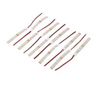 Tuesoa 10Pcs 10Cm Waterproof White 5050 Led Strip Lights Dc 12V Caravan Boat Car