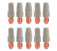 Tuesoa 10PCS 36KD Welding Contact Tips Coating Protect M8 Gas Nozzle Tip 1.0mm MIG Welding Torche Welding Tool Parts