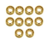 Tuesoa 10Pcs Yoyo Bearing R188 Bearings Professional Extra Long Silent YOYO Bearing YoYo Replace Bearing Parts Gold