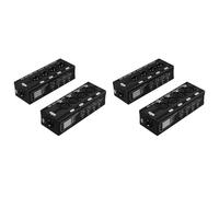Tuesoa 2 Pair 4 Channel XLR/Audio RJ45 Ethernet Extender XLR Extender Transceiver for Live Stage, Audio Recording Studio