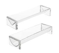 Tuesoa 2 PCS Clear Cracker Serving Tray Transparent Macaron Display Tray for Serving Trays