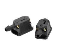 Tuesoa 2 Pcs Universal Washer Nozzle Wiper Blade Nozzle Adjustable 4-Way Upgrade Installed on 8mm 9mm Arm Car Accessories
