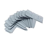 Tuesoa 20 PCS Garden Landscape Edging Borders No Dig 16 FT Lawn Edging Grey Plastic for Landscaping,Plastic Fencing Lawn Border