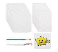Tuesoa 20 Pcs Magic Foam Texture Paper Drawing Magic Canvas Sponge for Acrylics Painting DIY 3D Art Drawing Paper Crafts