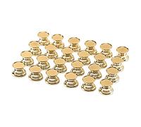 Tuesoa 24 Piece DIY Crystal Epoxy Resin Drawer Knob Base DIY Resin Handle Alloy Base in Bulk (Golden)