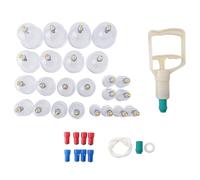 Tuesoa 24Pcs Chinese Biomagnetic Vacuum Cupping Home Cupping Therapy Set Body Relax Tight Muscles Massage Pain Relief Tool