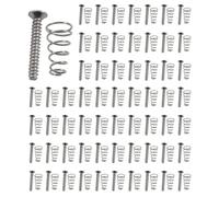 Tuesoa 250pcs Chrome Single Coil Pickup Screws & Adjust Height Springs for