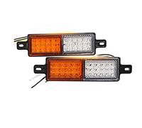 Tuesoa 2Pcs 12V 30 LED Car Truck Bull Bar Light Bullbar Front Bumper Light Front Indicator Park Lamp Signal Bulb Trailer