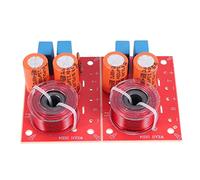 Tuesoa 2Pcs 2 Way 80W Diy Speaker Filter Circuit Treble Bass Frequency Divider Home Theater Hifi Stereo Audio Crossover Filter