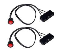 Tuesoa 2PCS 50cm Cable Copper Tin Wire 24-Pin Female ATX PSU PC Power Supply Tester Start Up Jumper with ON/OFF Switch
