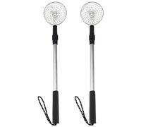 Tuesoa 2PCS Beach Shovel Extra Long Telescoping Shovel for Beachcombing Collect Seashell Rocks Sifting