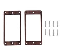 Tuesoa 2Pcs Electric Guitars Wooden Humbucker Guitar Pickup Frame Pickup Mounting Ring