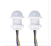 Tuesoa 2PCS Smart PIR Sensor Detector Switch 110V 220V Human Body Infrared Motion Sensor Indction Auto on Off Light Switches