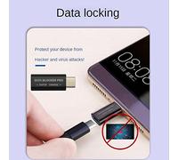 Tuesoa 2PCS USB Type-C Data Blocker USB-C Juice Jack Adapter Support Quick Charge(50V/5A) Stop Data Theft (Silver)