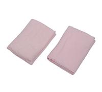 Tuesoa 2X 100% Cotton Cotbed Fitted Flat Waterproof Sheets 100cm*140cm for Baby Bed - Blue