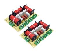 Tuesoa 2X 200W 4 Way Crossover Audio Speaker Crossover Dual + Midrange + Treble Frequency Divider KTV Crossover