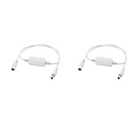 Tuesoa 2X 24 Hour Auto Reboot Router Routing Timer Reset Tool DC Power Timing Fiber Modem Router DC Power Manager White
